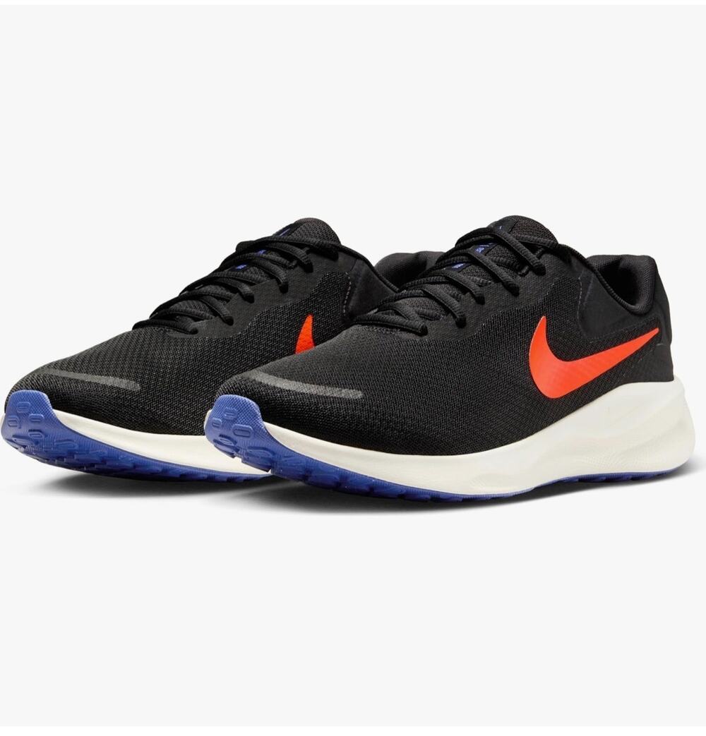 Nike Revolution 7 Men's Black Astronomy Blue FB2207-008 Size 11.5 New w/ Box